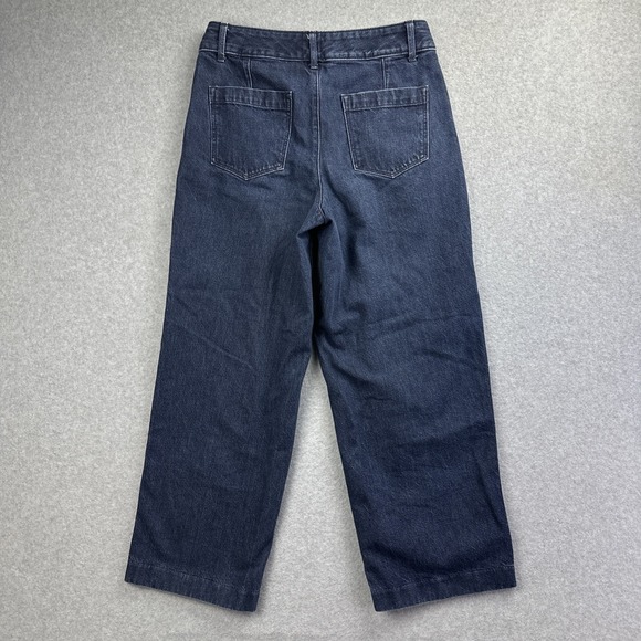 Banana Republic Women's High Rise Wide Leg Jeans Petite Size 28/6 - Picture 4 of 9
